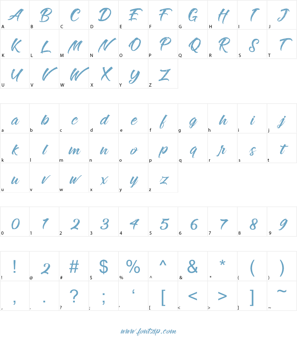 Rouge Maheira vintage personal Font Character